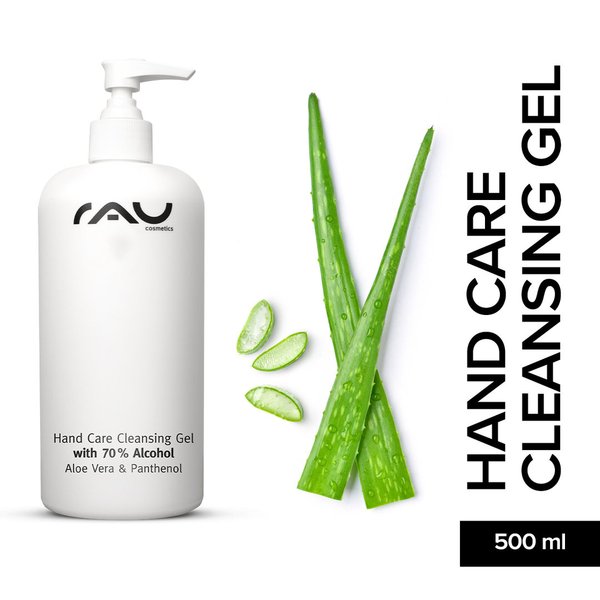Rau Cosmetics Hand Care Cleansing Gel with 70% alcohol