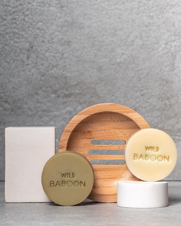 Bamboo soap dish Wild Baboon